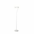 Cling 73 in. LED Halo Torchiere Floor Lamp - Matte White CL3116136